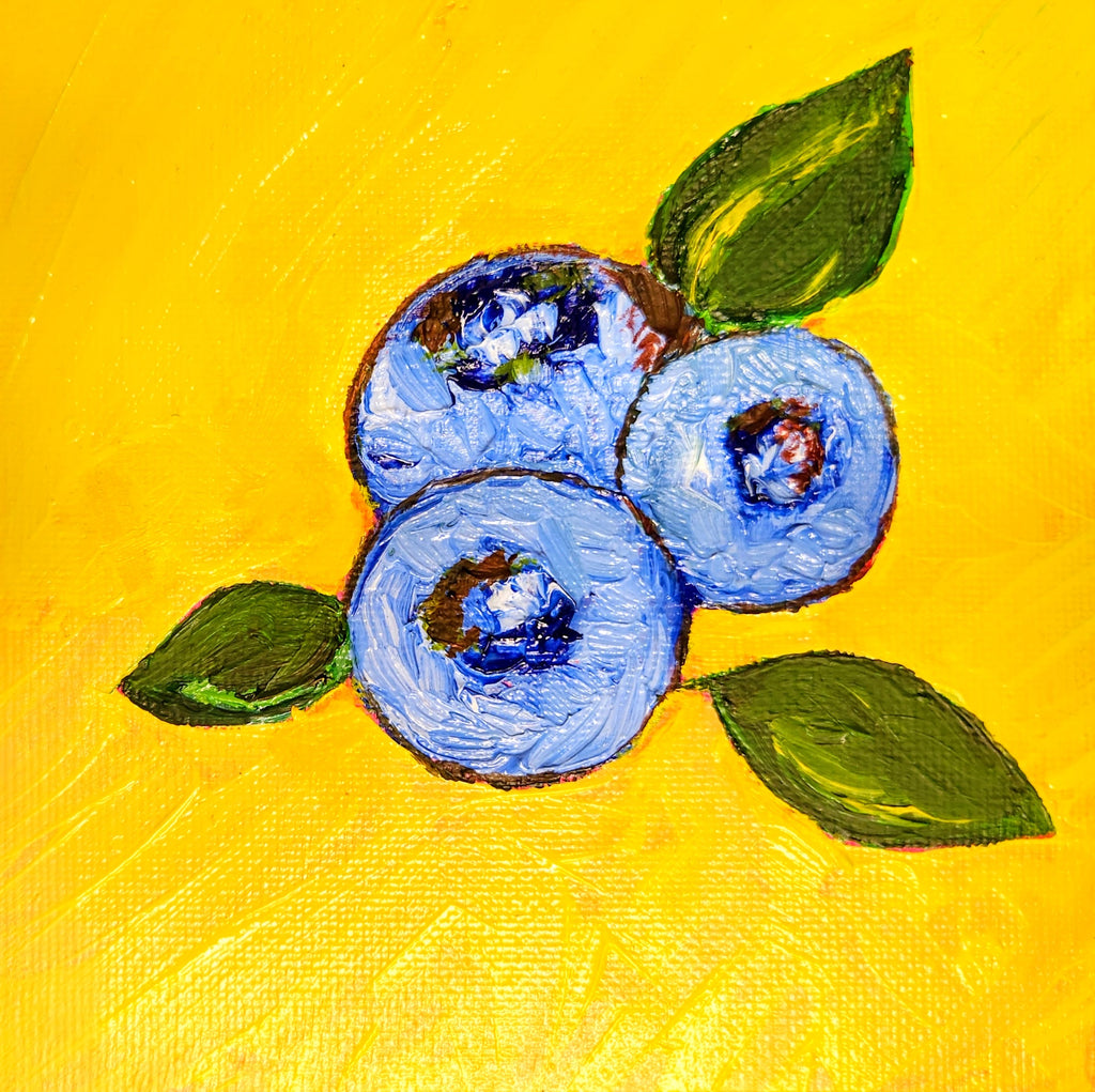 3 blue berries