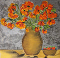 Poppies from mail club original print and canvas